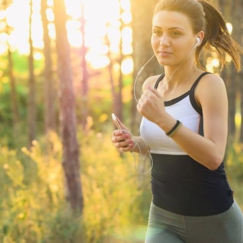 woman exercising