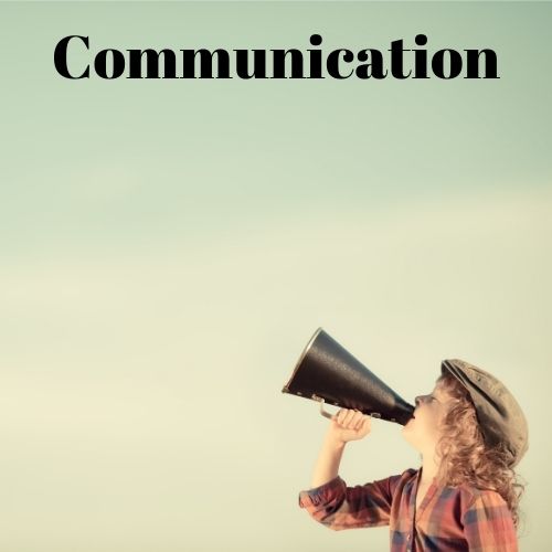 Image of a person on a bull horn for communication.