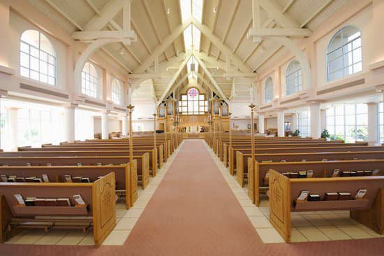 Inside a church representing servant leadership style