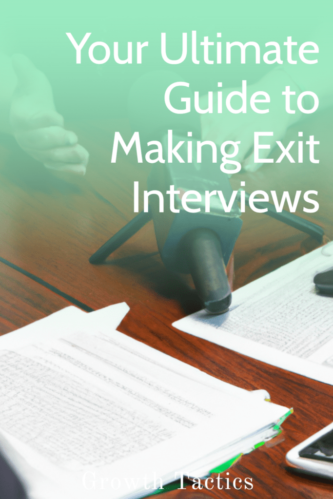 conducting an exit interview pin