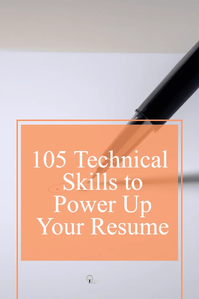 resume technical skills pin