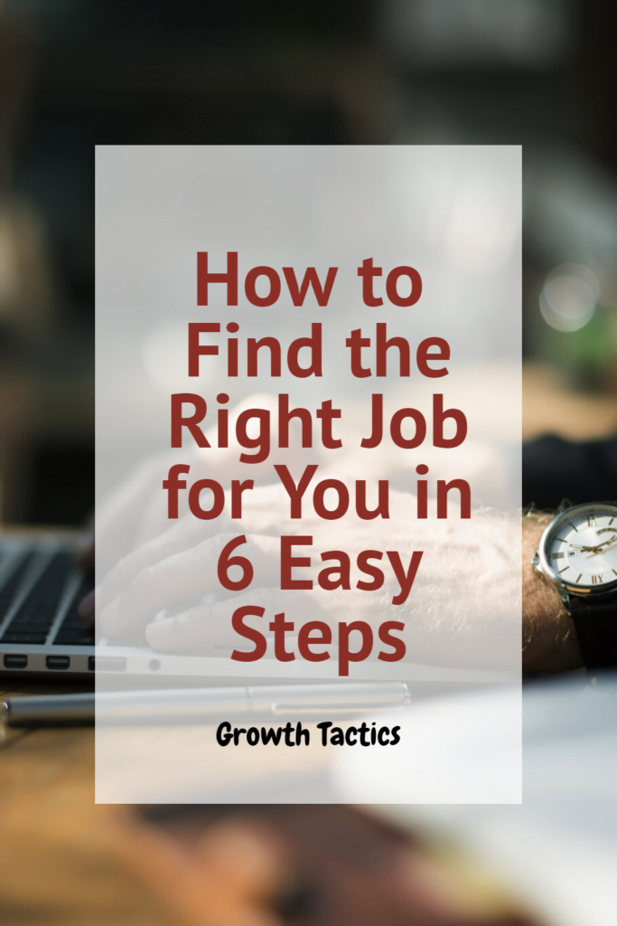 How to Find the Right Job for You in 6 Easy Steps