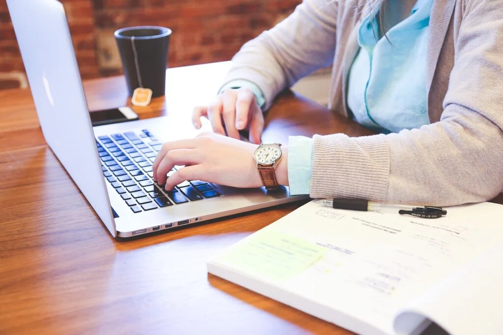 student, typing, keyboard