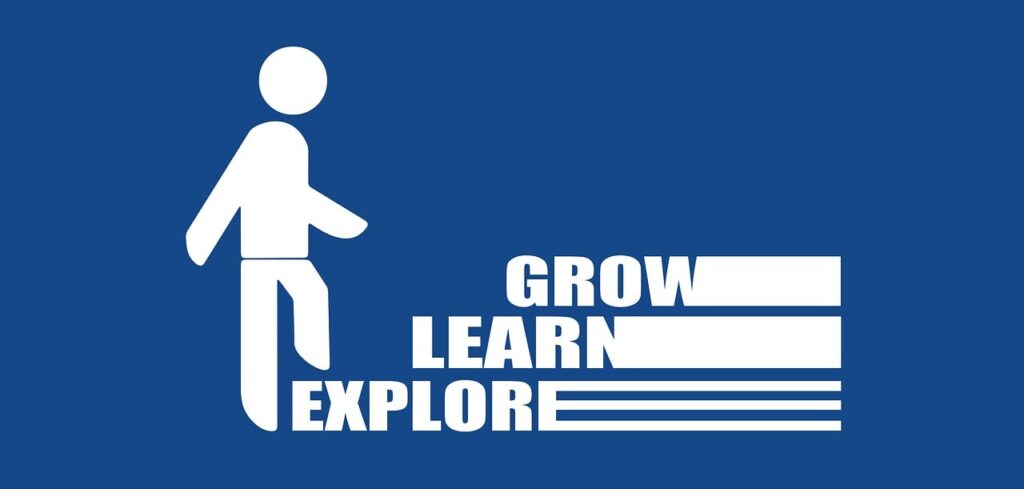 Grow, learn, explore for the growth mindset.