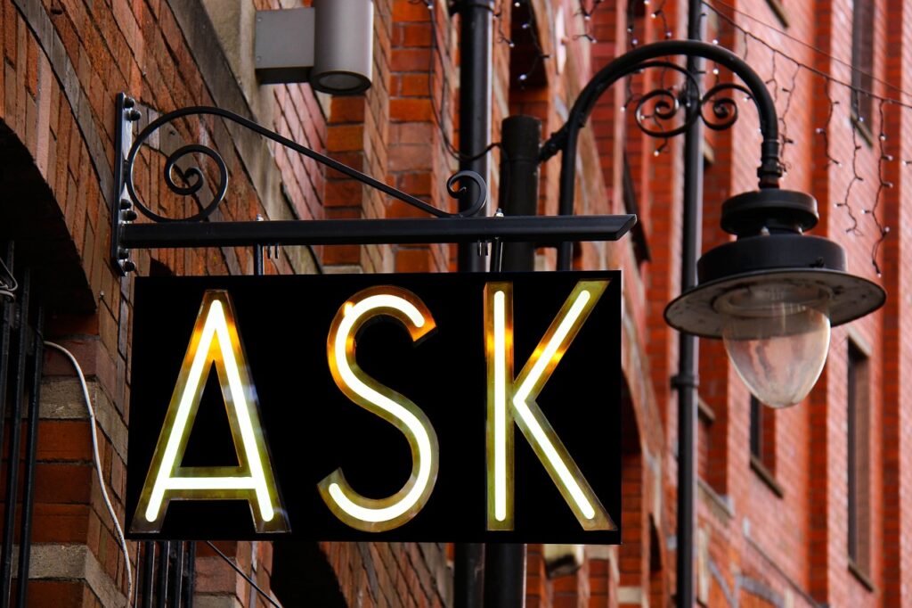 ask, sign, design