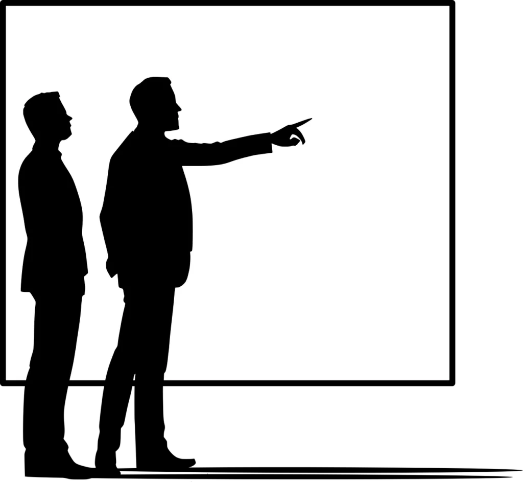 business, discussion, silhouette