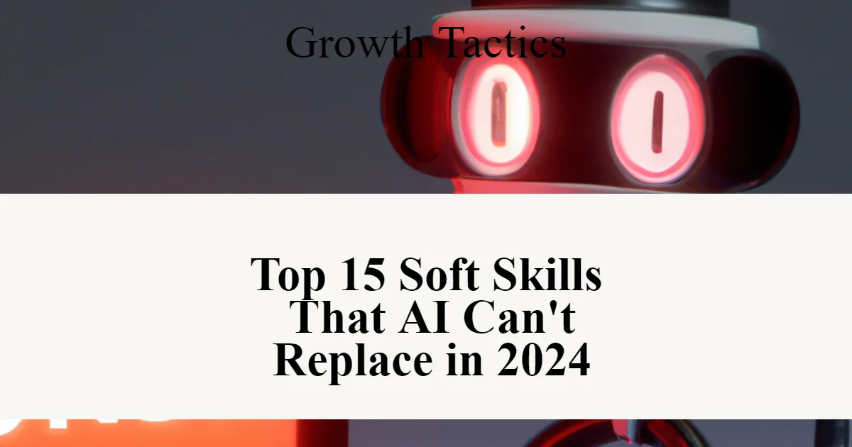 Top 15 Soft Skills That AI Can't Replace in 2024