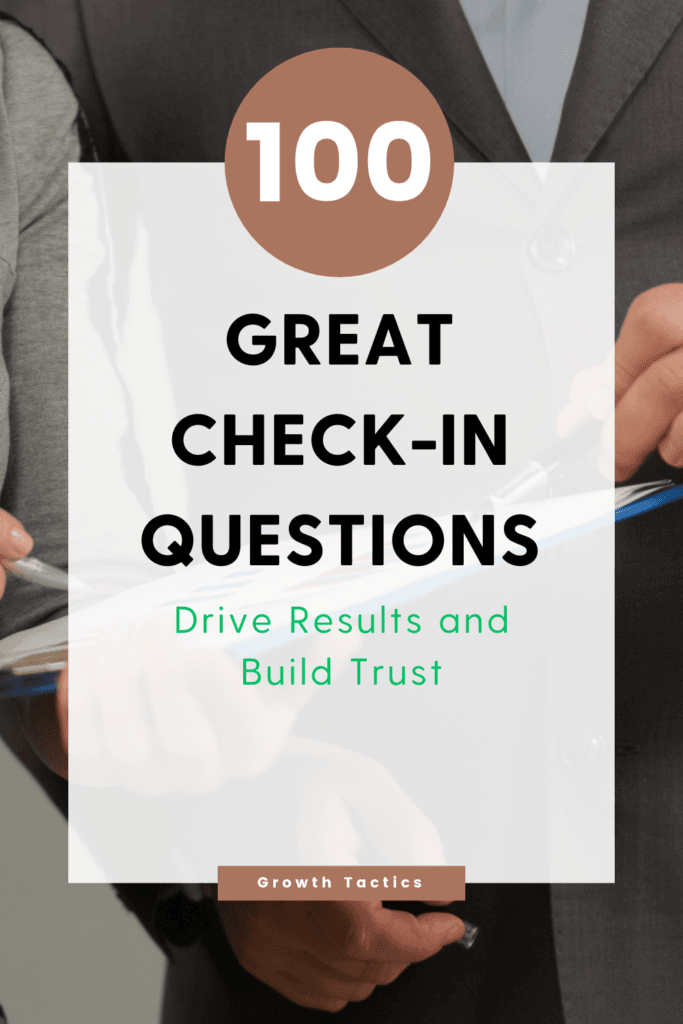 100 Great Check-In Questions That Drive Results and Build Trust