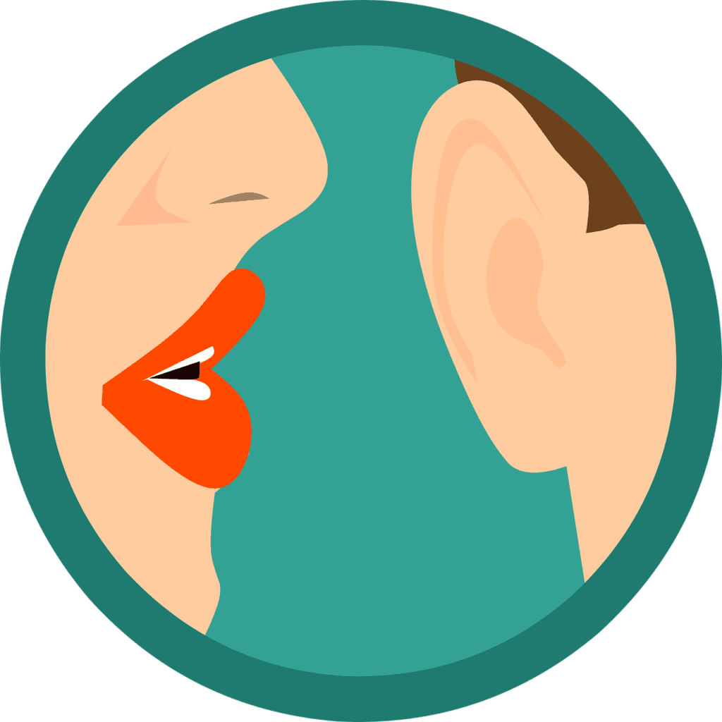 secret, whispering, ear